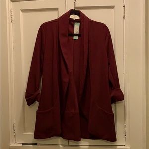 Never worn burgundy blazer